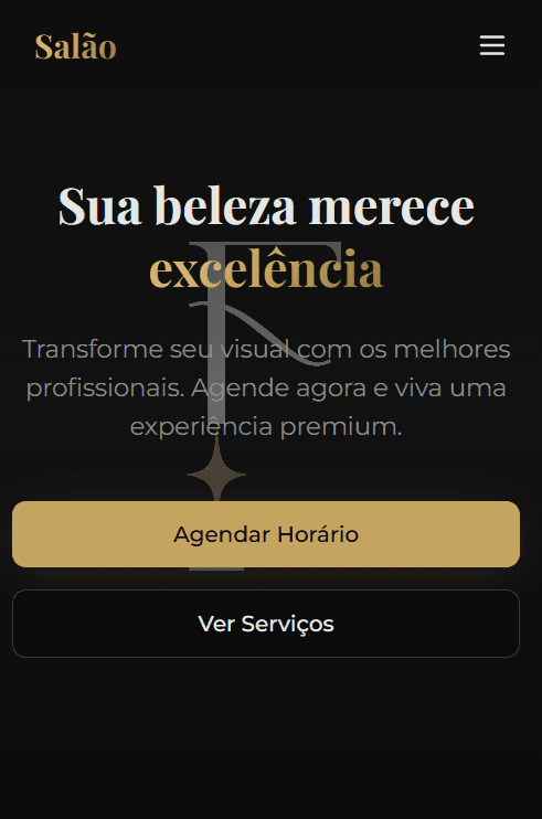 Plataforma Feitiço Salão — agendamento online para salão de beleza